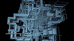 Computer generated image of pipes